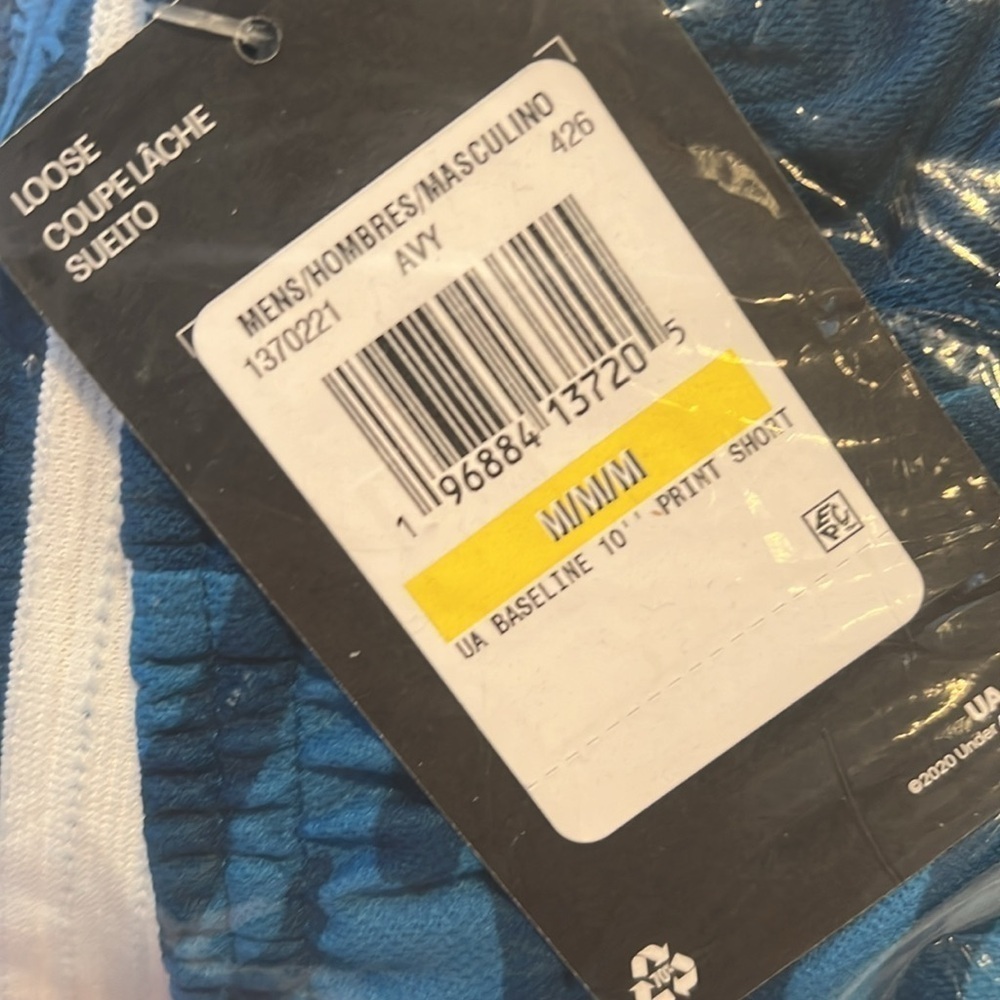 NWT Under Armour - Mens Baseline 10" Print Short Shorts - Picture 6 of 7